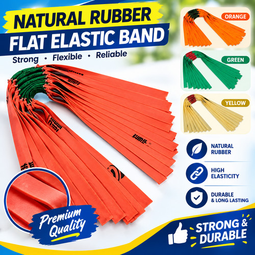 Flat rubber bands slingshot - rubber,