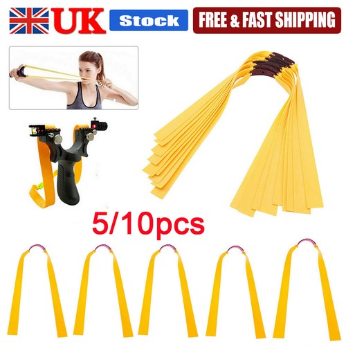10pcs elastic slingshot flat - elastic,