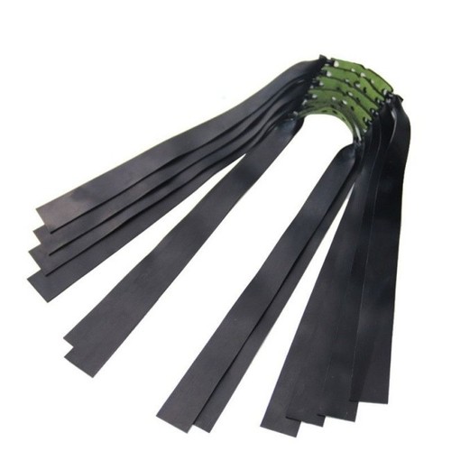 Black slingshot flat rubber - black,