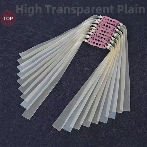 Flat elastic rubber bands - 10,