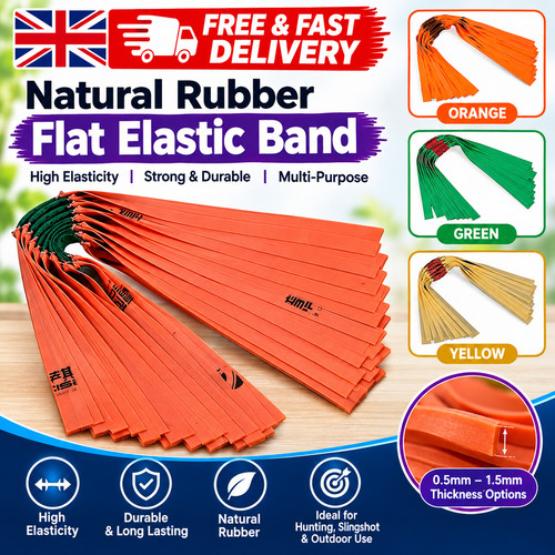 Flat rubber bands slingshot - rubber,