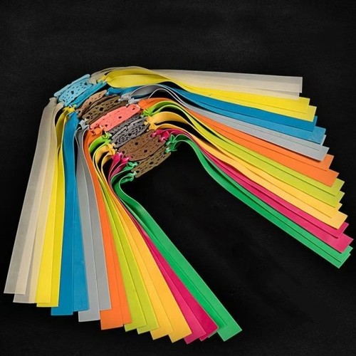 Flat elastic rubber bands - 10,