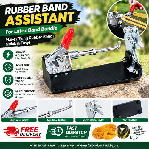 Slingshot rubber band tying - slingshot,